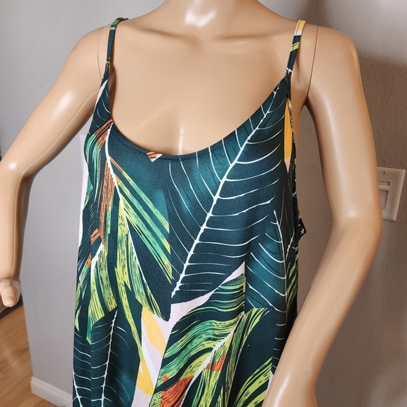 Ours XXL women's tropical maxi dress. Pockets. Soft, comfy, stretchy. - Picture 7 of 13